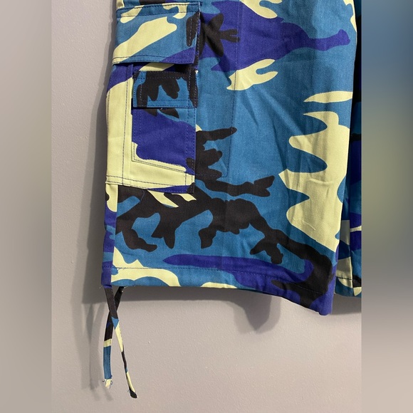 Urban City Cotton Polyester Blend Mens Cargo Shorts Size 32 Streetwear - Picture 7 of 10